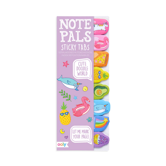 Note Pals Sticky Tabs: Cute Doodle World