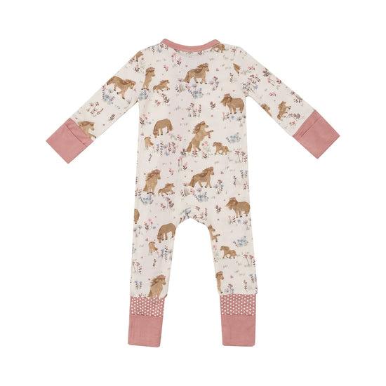 Pretty Ponies 2-Way Zipper Romper