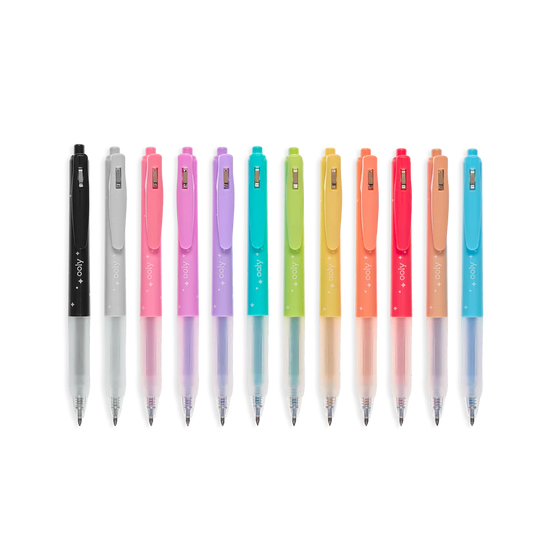 Oh My Glitter! Retractable Glitter Gel Pens (Set of 12)