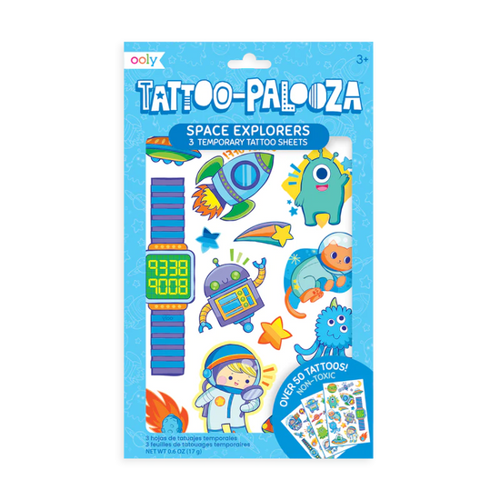 Tattoo Palooza Temporary Tattoo, Space Explorers