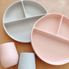 Divided Silicone Plate (Pink)