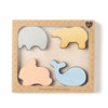 Soft Silicone Mini-Animal 4-Piece Puzzle