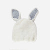 Bailey Bunny Knit Hat, White + Bowie Grey