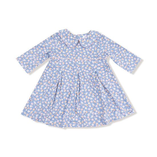 Country Calico Box Pleat Dress & Leggings Set