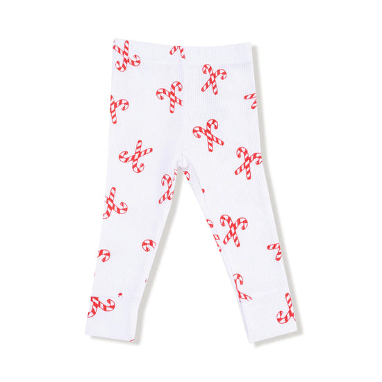 Candy Canes Waffle Knit Loungewear Set
