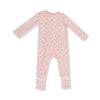 Carrie Floral Pink 2-Way Zipper Romper