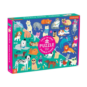 Cats and Dogs Double-Sided Puzzle