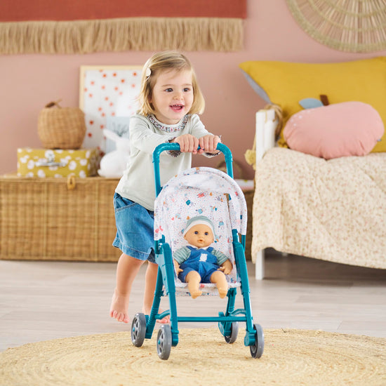 Toddler's First Doll Stroller, Teal