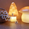 Small Mushroom LED Lamp/Nightlight, Gold