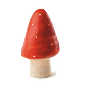 Small Mushroom LED Lamp/Nightlight, Red