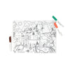 Silicone Reusable Coloring Tablemat Set, "Dinos"