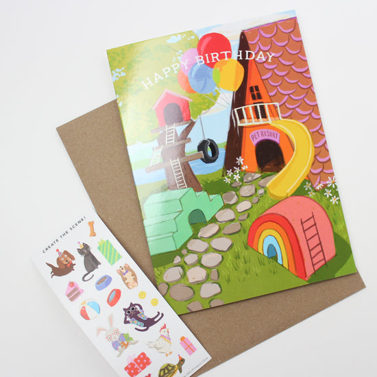 Sticker Scene Birthday Card (3 styles available)