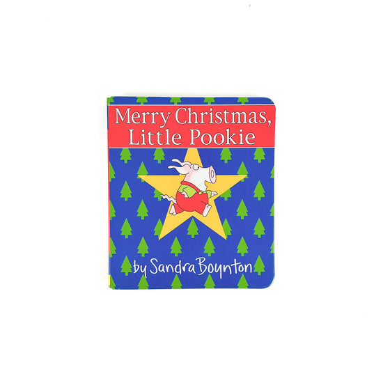 Follow along with one of Sandra Boyton’s most beloved little pigs, Pookie, as he ventures out into the snow with his mom. Later they bake cookies, decorate the house, and sing with family and friends, all in preparation for the Christmas holidays.