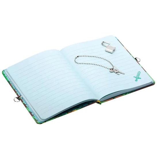 Minecraft Mobs Glow in the Dark Lock and Key Diary