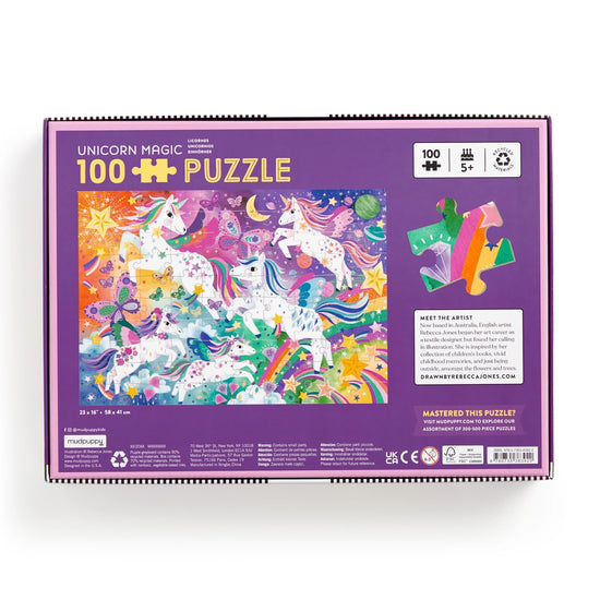 Unicorn Magic 100-Piece Puzzle