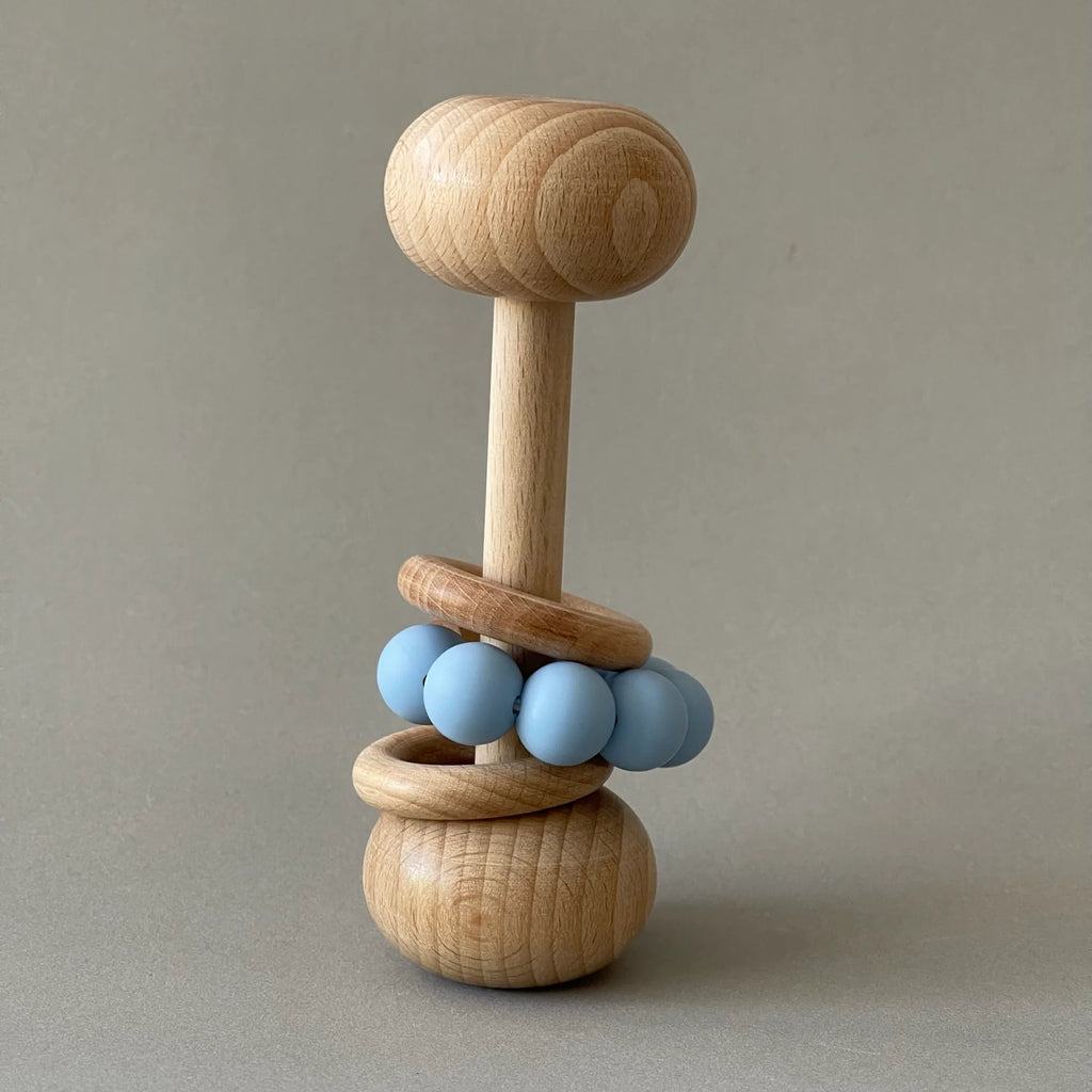 Bead Rattle Wooden Rattle with Silicone Beads (Cloud) – Bicycle Pie
