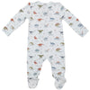 Dinosaur ABC 2-Way Zipper Footie