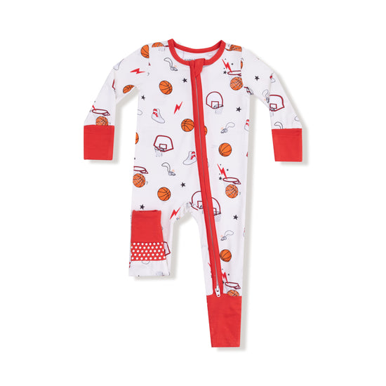 Basketball Uni 2-Way Zipper Romper