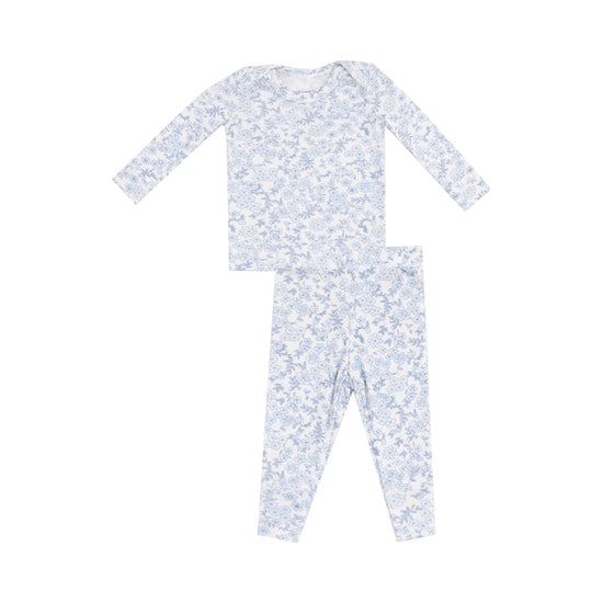 Blue Calico Floral Loungewear Set