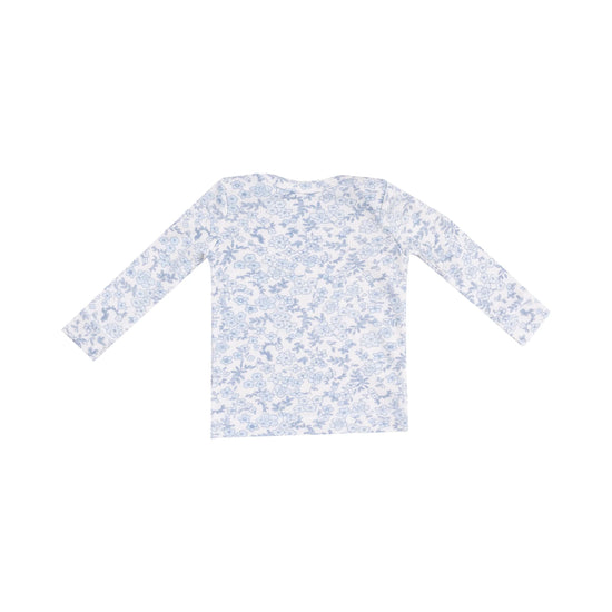 Blue Calico Floral Loungewear Set