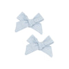 Solid Blue Fog 2-Pack Hair Bow with Clip