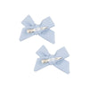 Solid Blue Fog 2-Pack Hair Bow with Clip