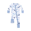 Blue Whales 2-Way Zipper Romper