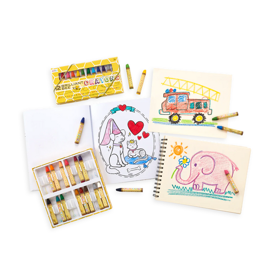 Brilliant Bee Crayons (Set of 12)