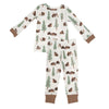 Brown Bears Waffle-Knit Loungewear Set