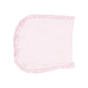 Classic Pink Striped Ruffle Burp Cloth