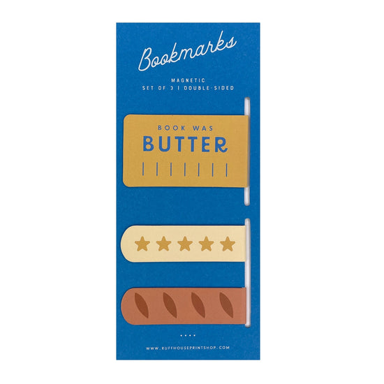 Book was Butter Magnetic Bookmark Set