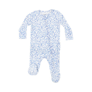 Calico 2-Way Zipper Ruffle Back Footie (save 30%)