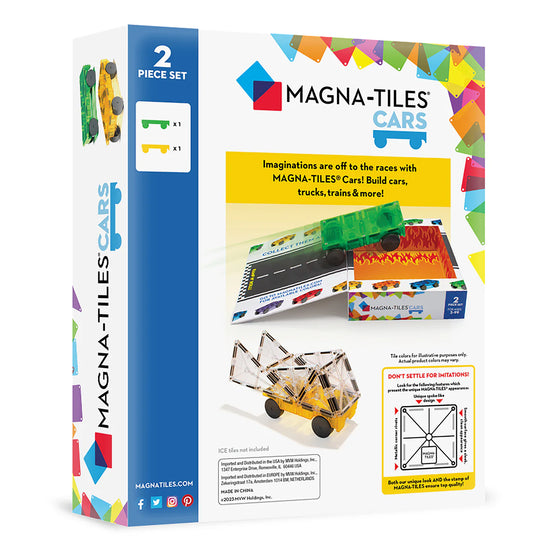 Magna-Tiles Cars 2-Piece Expansion Set