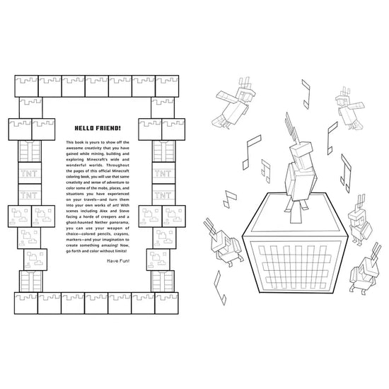 The Official Minecraft Coloring Adventure Book