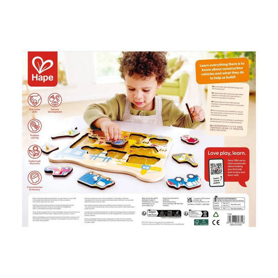 Construction Vehicles Peg Puzzle