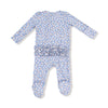 Country Calico 2-Way Zipper Ruffle Back Footie