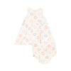Daisy Pop Ribbed Dress with Bloomer