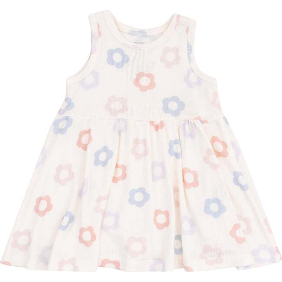 Daisy Pop Ribbed Dress with Bloomer