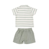 Desert Sage Polo + Muslin Shorts Set