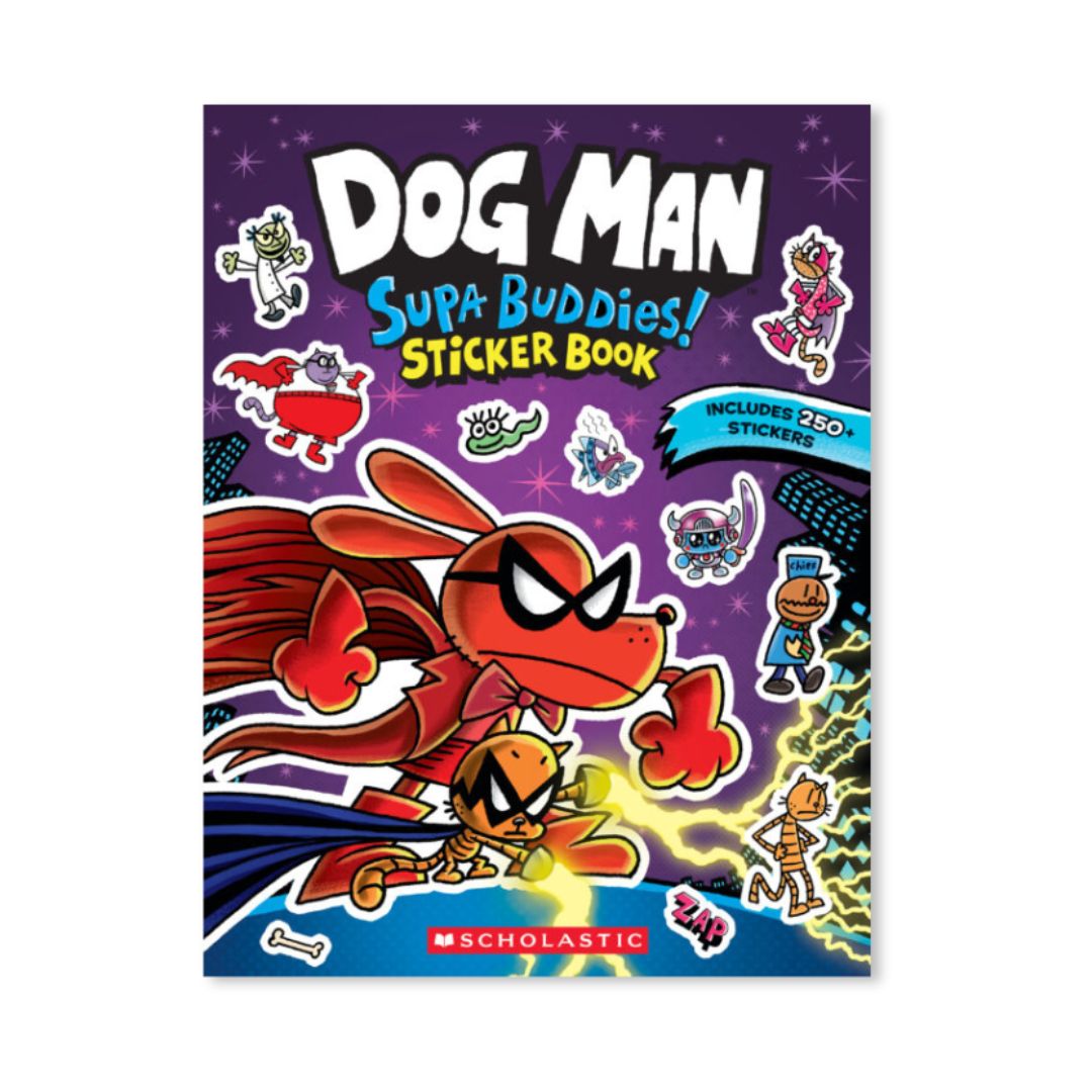 Dog Man Supa Buddies! Sticker Book – Bicycle Pie