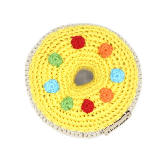 Yellow Donut Rattle