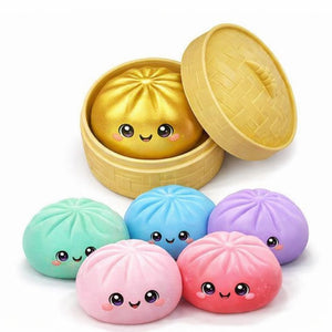 Rainbow Mystery Squishy Dumpling, 4"