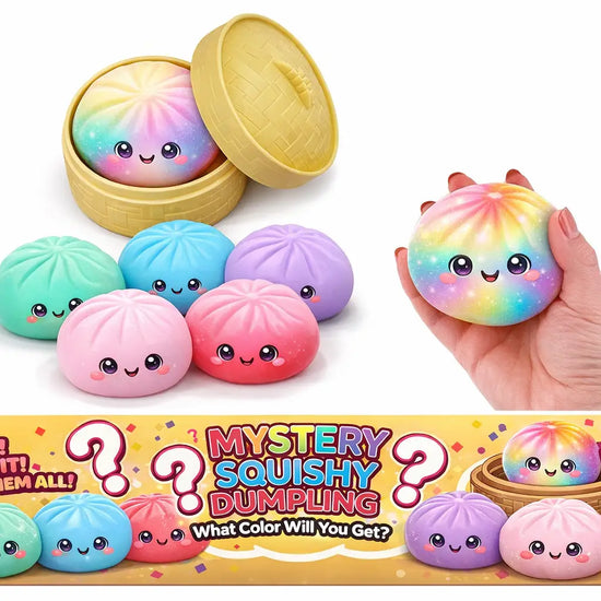 Rainbow Mystery Squishy Dumpling, 4"