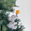 Felt Elephant with Star Ornament