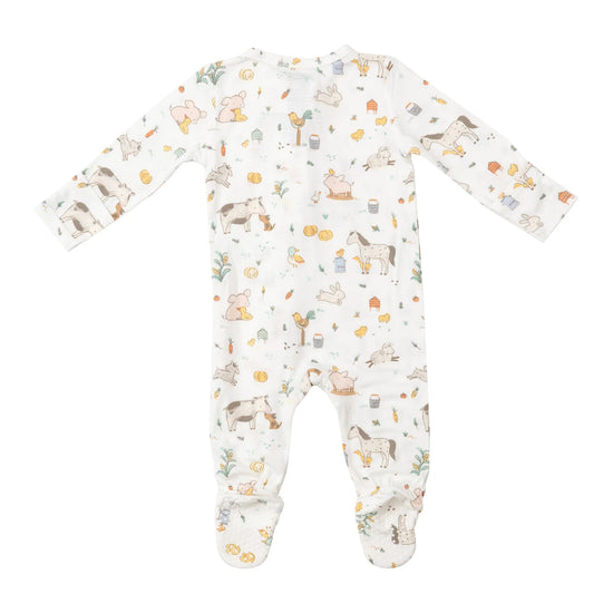 Farm Babies 2-Way Zipper Footie