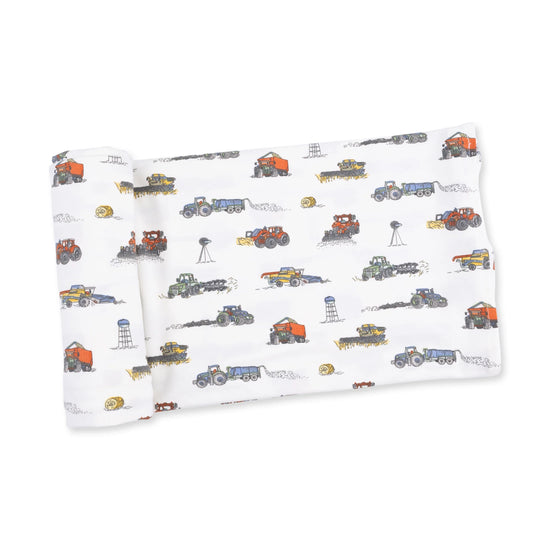 Farm Machines Swaddle Blanket