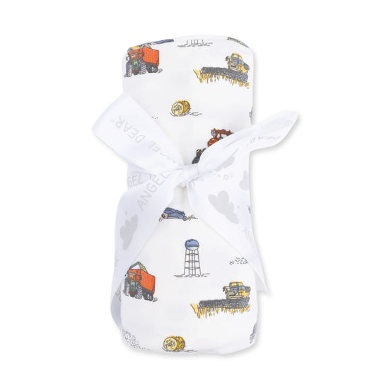 Farm Machines Swaddle Blanket