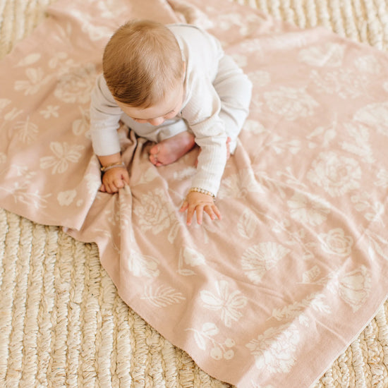 Cotton Floral Blanket