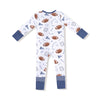 Touchdown Time 2-Way Zipper Romper