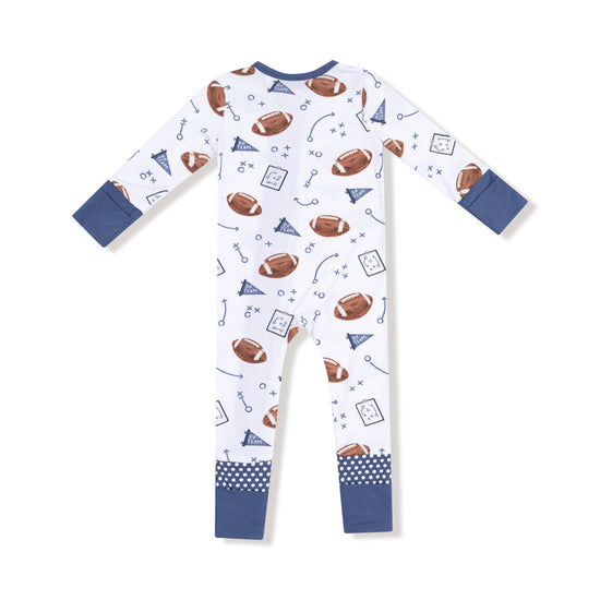 Touchdown Time 2-Way Zipper Romper